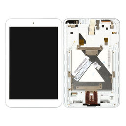ASUS MeMO Pad 8 ME181C, ME181CX - LCD Display + Touchscreen Front Glas + Rahmen (White) TFT