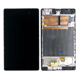 Asus MeMO Pad 7 ME572C - LCD Display + Touchscreen Front Glas + Rahmen (Black) TFT