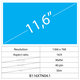 11.6 LCD Slim Matte 40 pin HD