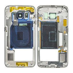 Samsung Galaxy S6 Edge G925F - Mittlerer Rahmen (Black Sapphire) - GH96-08376A Genuine Service Pack