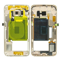 Samsung Galaxy S6 Edge G925F - Mittlerer Rahmen (Gold Platinum) - GH96-08376C Genuine Service Pack