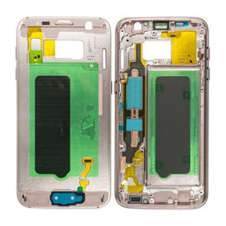 Samsung Galaxy S7 G930F - Vorder Rahmen (Pink) - GH96-09788E Genuine Service Pack