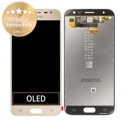 Samsung Galaxy J3 J330F (2017) - LCD Display + Touchscreen Front Glas (Gold) - GH96-10990A Genuine Service Pack