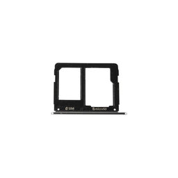 Samsung Galaxy A3 A310F (2016), A5 A510F - SIM + SD Steckplatz Slot (Schwarz) - GH98-38665B Genuine Service Pack