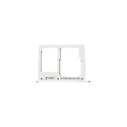 Samsung Galaxy A3 A310F (2016), A5 A510F - SIM + SD Steckplatz Slot (White) - GH98-38665C Genuine Service Pack