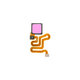 Huawei P9 - Fingerabdrucksensor + Flex Kabel (Pink)