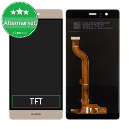 Huawei P9 - LCD Display + Touchscreen Front Glas (Gold) TFT