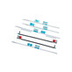 Apple iMac 27" A1419 (Late 2012 - Mid 2017), A2115 (2019 - 2020) - LCD Display Klebestreifen Sticker Set (Adhesive)