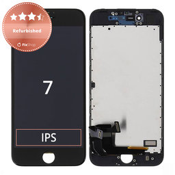 Apple iPhone 7 - LCD Display + Touchscreen Front Glas + Rahmen (Black) Refurbished