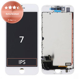 Apple iPhone 7 - LCD Display + Touchscreen Front Glas + Rahmen (White) Refurbished