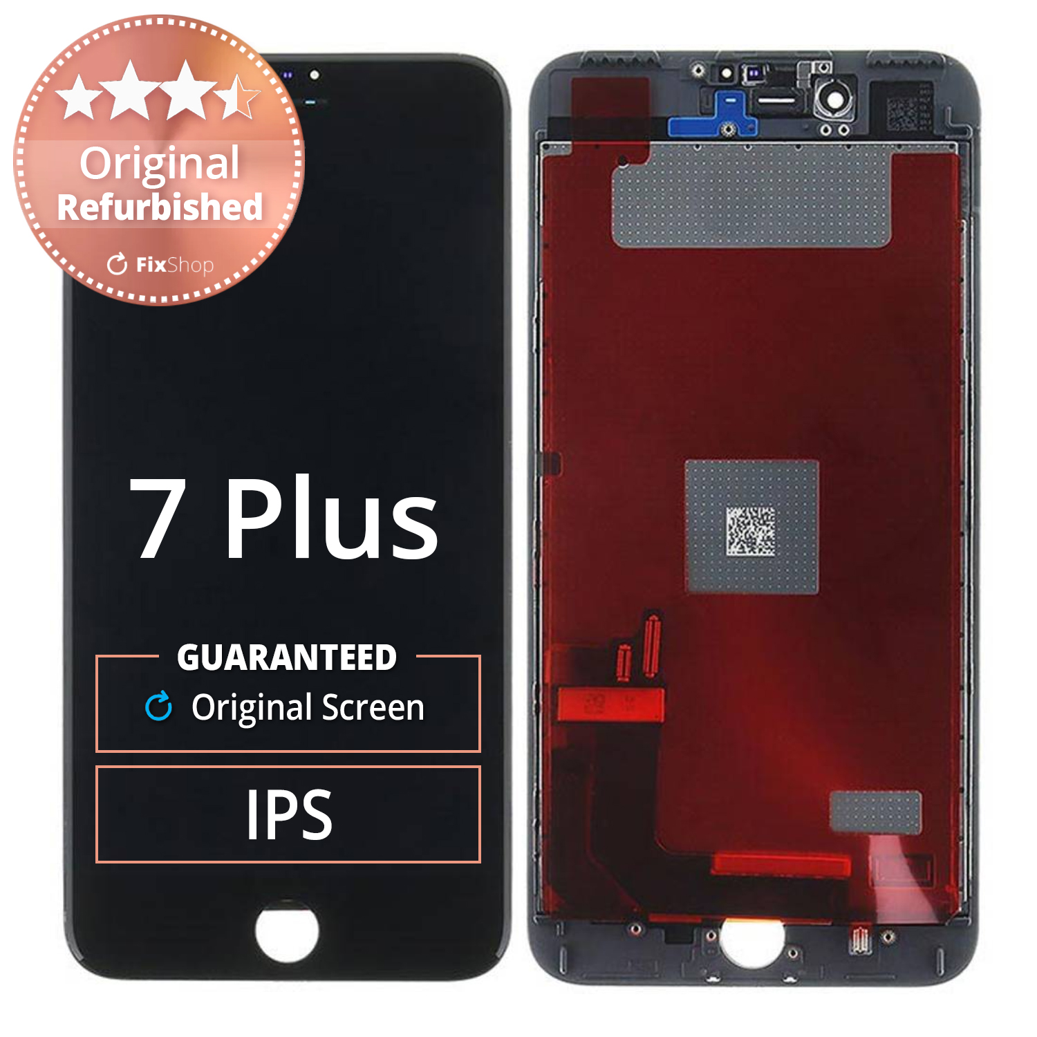 Apple iPhone 7 Plus LCD Display + Touchscreen Front Glas + Rahmen