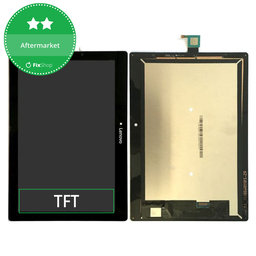 Lenovo TAB 2 A10-30 TB2-X30F - LCD Display + Touchscreen Front Glas (Black) TFT