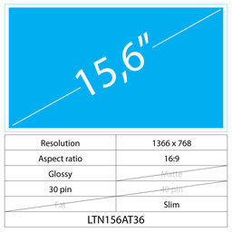 Asus TUF Asus TUF FX550IU-DM 15.6 LCD Slim Glossy 30 pin HD