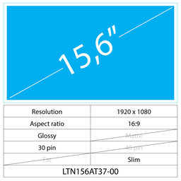 Lenovo IdeaPad S145 81VB 15.6 LCD Slim Glossy 30 Pin Full HD