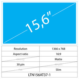 HP Envy M6-P000 15.6 LCD Slim Matte 30 pin HD