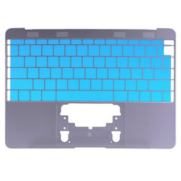 Apple MacBook 12" A1534 (Early 2015) - Oberer Rahmen Tastatur US (Space Gray)