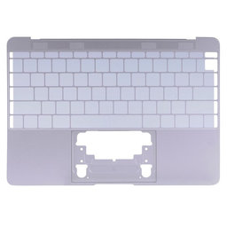 Apple MacBook 12" A1534 (Early 2015) - Oberer Rahmen Tastatur US (Silver)