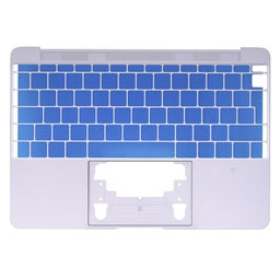 Apple MacBook 12" A1534 (Early 2015) - Oberer Rahmen Tastatur UK (Silver)
