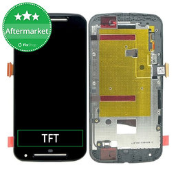 Motorola Moto G XT1068 - LCD Display + Touchscreen Front Glas + Rahmen (Black) TFT