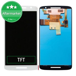 Motorola Moto X Play XT1562 - LCD Display + Touchscreen Front Glas (White) TFT