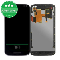 Motorola Moto X Style XT1572 - LCD Display + Touchscreen Front Glas + Rahmen (Black) TFT