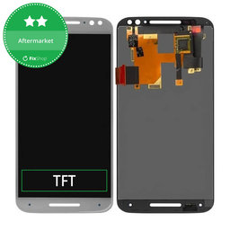 Motorola Moto X Style XT 1572 - LCD Display + Touchscreen Front Glas (White) TFT
