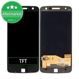 Motorola Moto Z XT1650 - LCD Display + Touchscreen Front Glas (Black) TFT