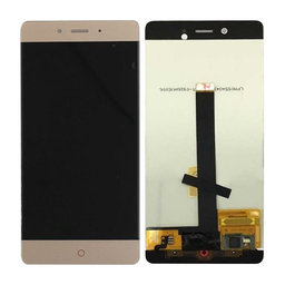 Nubia Z11 - LCD Display + Touchscreen Front Glas (Gold) TFT