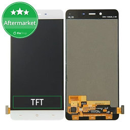 OnePlus X - LCD Display + Touchscreen Front Glas (White) TFT