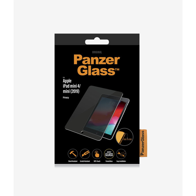 PanzerGlass - Panzerglas Privacy Standard Passend für iPad mini (2019) / iPad mini 4, transparent