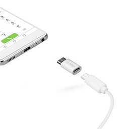 SBS - Adapter Micro-USB / USB-C, weiß