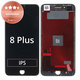 Display für iPhone 8 Plus, Black, Touchscreen-Glas mit Rahmen, Refurbished