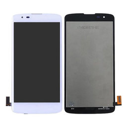 LG K8 K350N - LCD Display + Touchscreen Front Glas (White) TFT