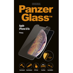 PanzerGlass - Gehärtetes Glas Privacy Standard Fit für iPhone X, XS und 11 Pro, transparent