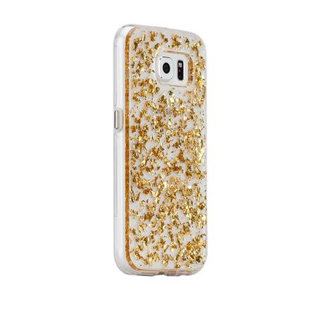 Case-Mate - Karat Hülle für Samsung Galaxy S6, transparent / gold