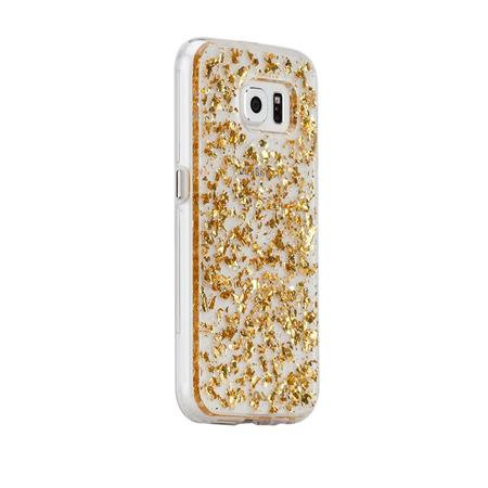 Case-Mate - Karat Hülle für Samsung Galaxy S6, transparent / gold