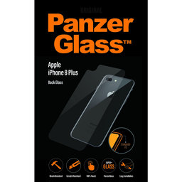 PanzerGlass - Rückseite aus gehärtetem Glas Backglass für iPhone 8 Plus, transparent