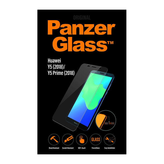 PanzerGlass - Gehärtetes Glas für Huawei Y5 (2018), Y5 Prime (2018), transparent
