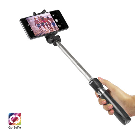 SBS - Drahtloser Selfie-Stick mit Stativ, schwarz