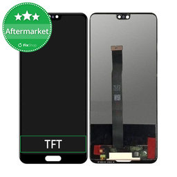 Huawei P20 - LCD Display + Touchscreen Front Glas (Black) TFT
