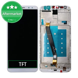 Huawei Mate 10 Lite - LCD Display + Touchscreen Front Glas + Rahmen (White) TFT