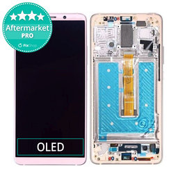 Huawei Mate 10 Pro - LCD Display + Touchscreen Front Glas + Rahmen (Pink Gold) OLED