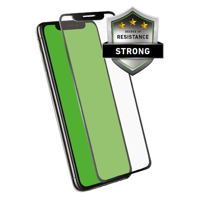 SBS - Gehärtetes Glas 4D Full Glass für iPhone XR und 11, schwarz