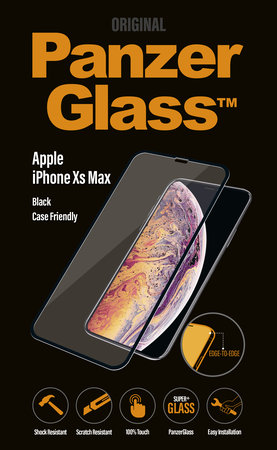 PanzerGlass - Schutzhülle aus gehärtetem Glas für iPhone 11 Pro Max / XS Max, Schwarz