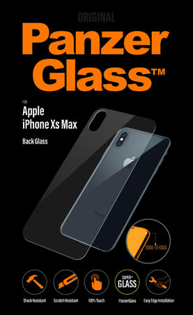PanzerGlass - Rückseite aus gehärtetem Glas Backglass für iPhone XS Max, transparent