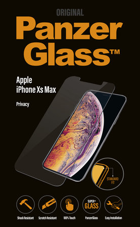 PanzerGlass - Gehärtetes Glas Privacy Standard Fit für iPhone XS Max und 11 Pro Max, transparent