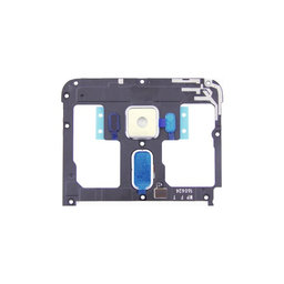 Asus Zenfone 3 ZE520KL (Z017D) - Mittlerer Rahmen + Fingerabdruckdrucker + Kameraglas (Sapphire Black) Genuine Service Pack
