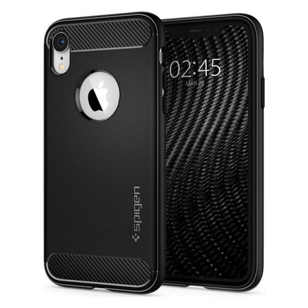 Spigen - Hülle Rugged Armor für iPhone XR, schwarz