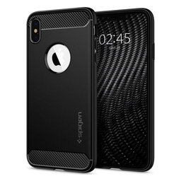 Spigen - Fall Rugged Armor für iPhone X und XS, schwarz