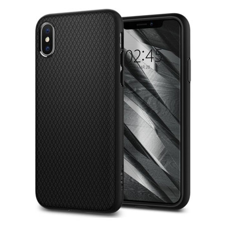 Spigen - Fall Liquid Air für iPhone X und XS, schwarz